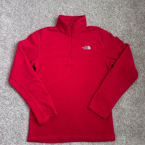 The North Face Other - The North Face Red Men’s Fleece 1/4 Zip Size XS